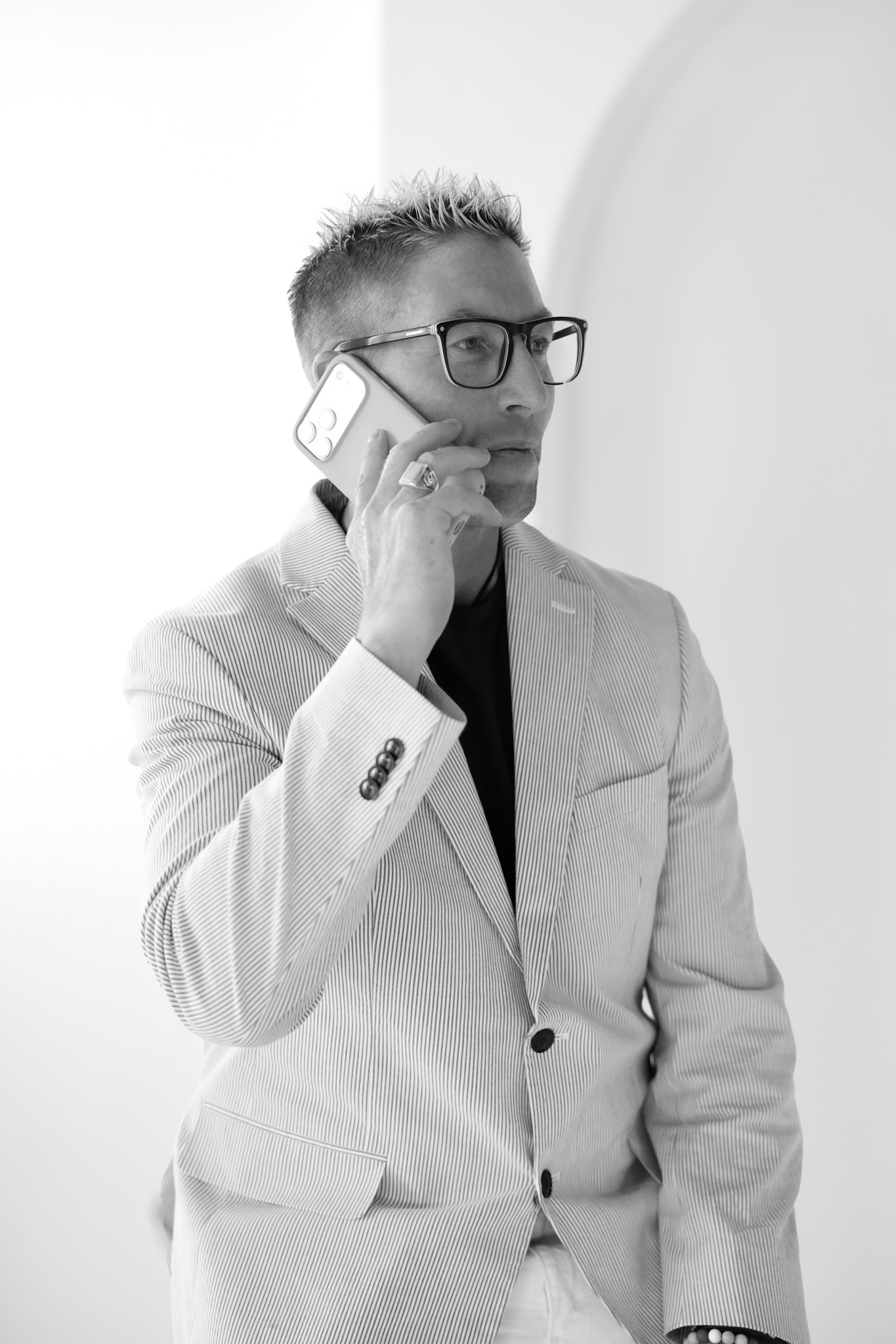 Nate Hardison on a call